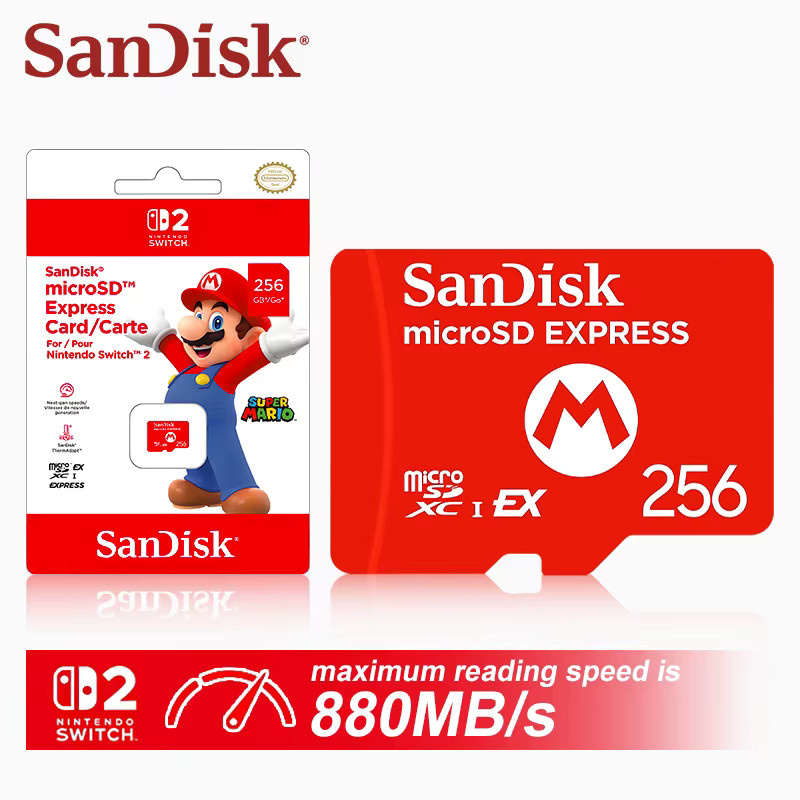 SanDisk microSD EXPRESS Speicherkarte für Nintendo Switch, 256 GB, Rot - Bild 5