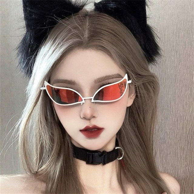 Donquixote Sonnenbrille Cat Eye, Kunststoff, Vollrand, orange, Unisex - Bild 1