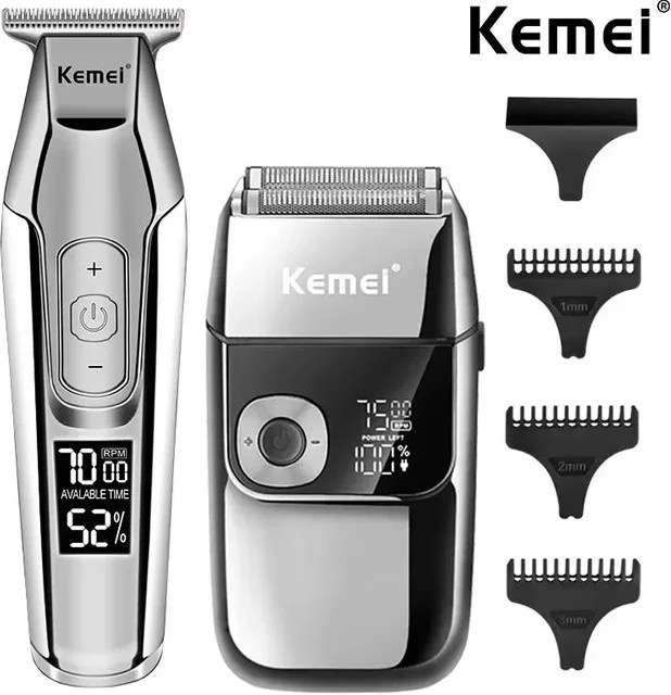 Kemei Haarschneider, silber, Herren - Bild 1