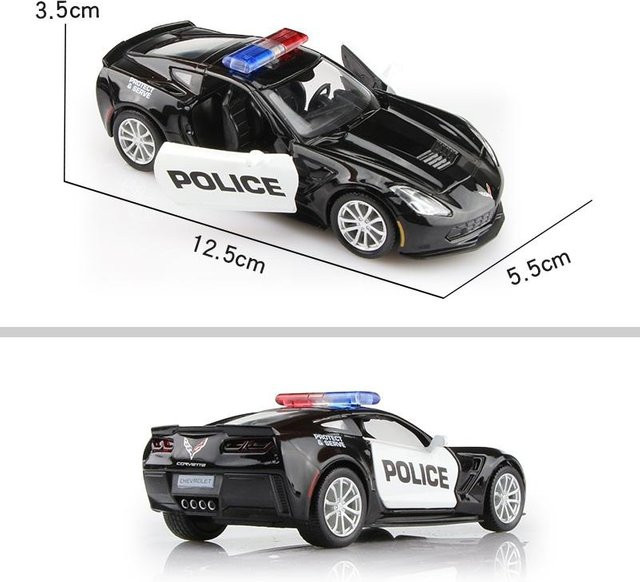 RMZ city Chevrolet Corvette C7 Grand Sport, Spielzeugfahrzeug, 1:36, Rückzieher, mit Licht und Sound - Bild 1