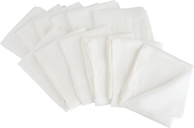 VBS Seidenschals Pongé 05 in Weiß, 12 Stück, B: 140 cm, T: 45 cm - Bild 1