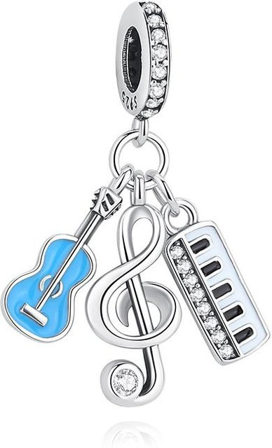 Charm 925 Silber, Perle, Zirkonia, Damen - Bild 1