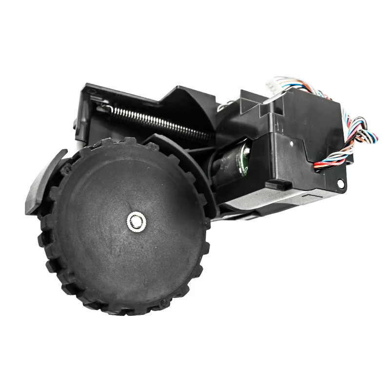Roborock S6 S61 S65 Ersatzteil-Set mit Rädern links und rechts sowie Schraubendreher in Schwarz aus Kunststoff - Bild 3