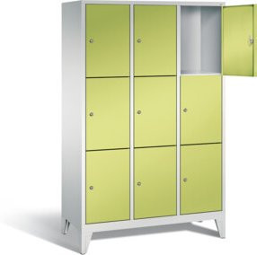 C+P Garderobenschrank Classic in Viridingrün und Lichtgrau, H x B x T: 185 x 120 x 50 cm - Bild 1