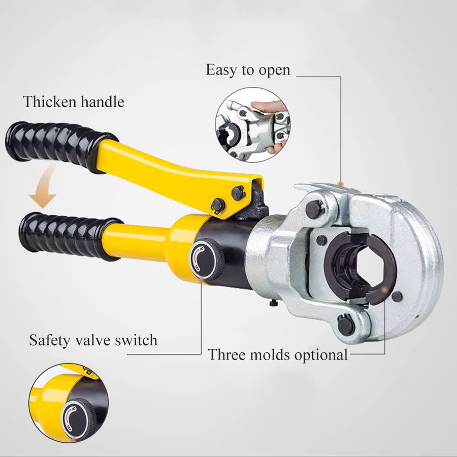 Podofo Hydraulisches Rohrpresswerkzeug für Aluminium-Kunststoff-Rohre mit 5 Pressformen im Bereich 16-32mm² - Bild 2