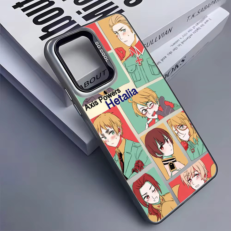 H-Hetalia Axis P-Powers Silikon Handyhülle für Samsung Galaxy S25 Edge S24 S23 S22 S21 S20 Ultra in Silber - Bild 4