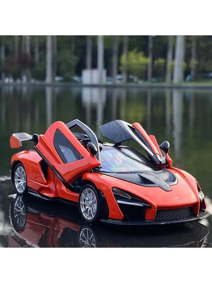 Seinna Sportwagen Automodell, 1:32, Metall, Orange - Bild 3