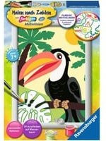 Ravensburger Malen nach Zahlen Set Tukan im Dschungel - Bild 1