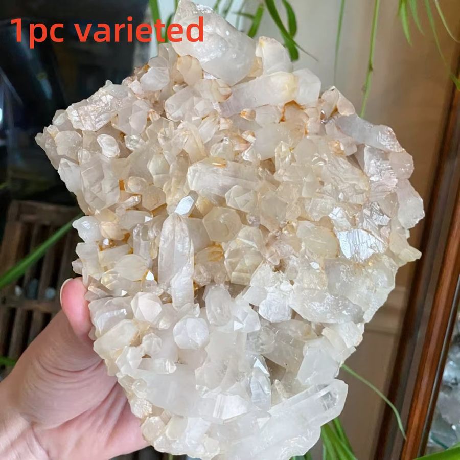 CrystalHola Kristallcluster mit funkelnden Einschlüssen für deine Dekoration - Bild 3