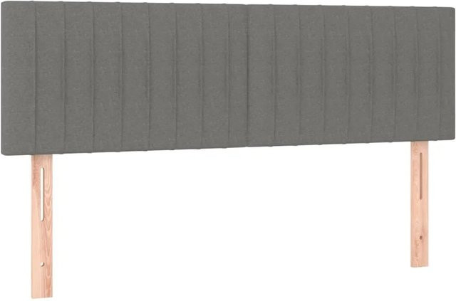 vidaXL LED Kopfteil Modern Dunkelgrau mit USB-Ladeanschluss und integrierter Beleuchtung B/H: 144 x 78/88 cm - Bild 1