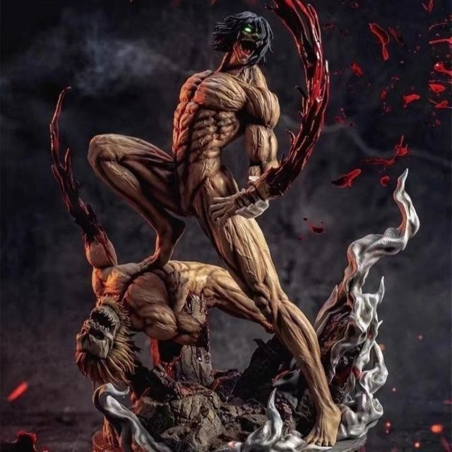 Bandai Attack On Titan Eren Yeager Actionfigur, 22cm, Kunststoff, Bunt / Mehrfarbig - Bild 1