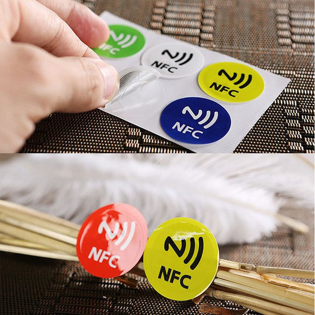 Wasserdichte NFC-Aufkleber aus PET mit NTAG213 und NTAG203 Chips, 13,56 MHz, selbstklebende intelligente Etiketten mit NXP-Unterstützung für Android - Bild 1