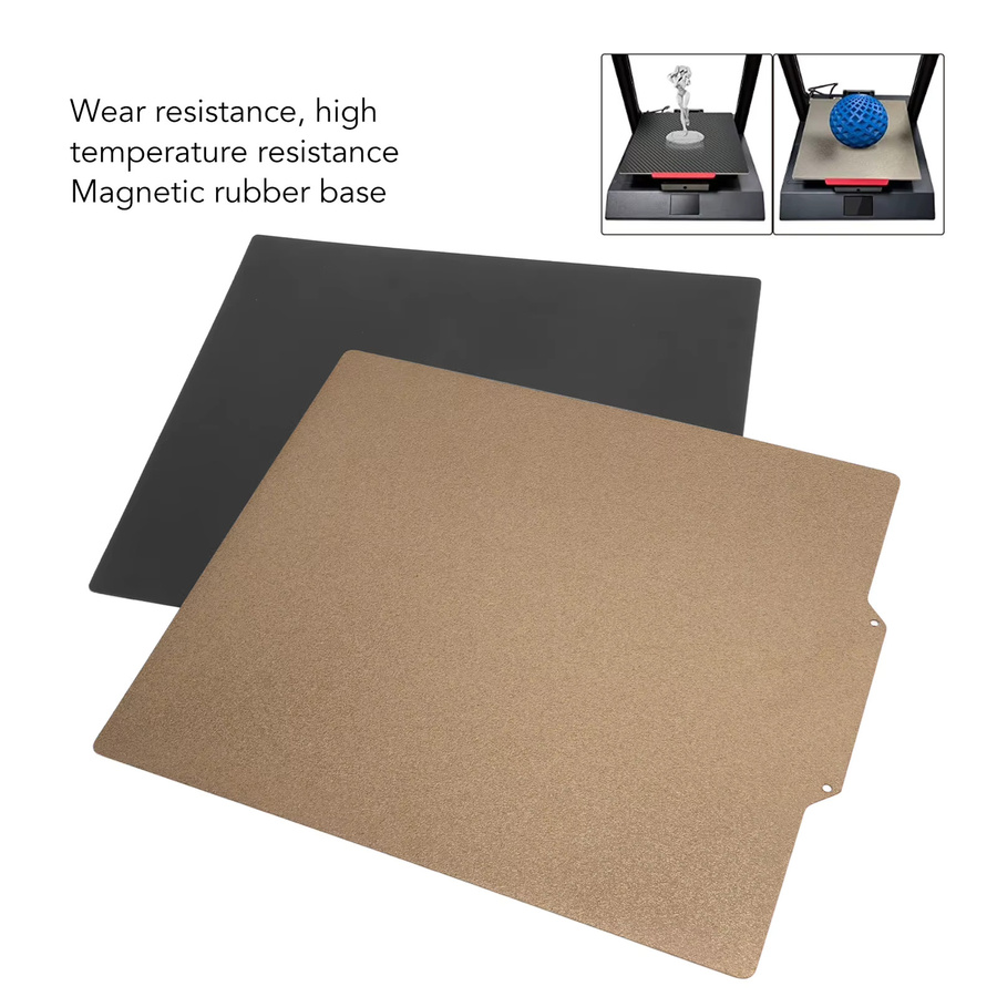 Magnetische Federstahl-Bauplatte mit doppelseitiger PEI-Pulverbeschichtung für CR 6 SE, Multicolor, B/T: 25,5 x 24,5 cm - Bild 2