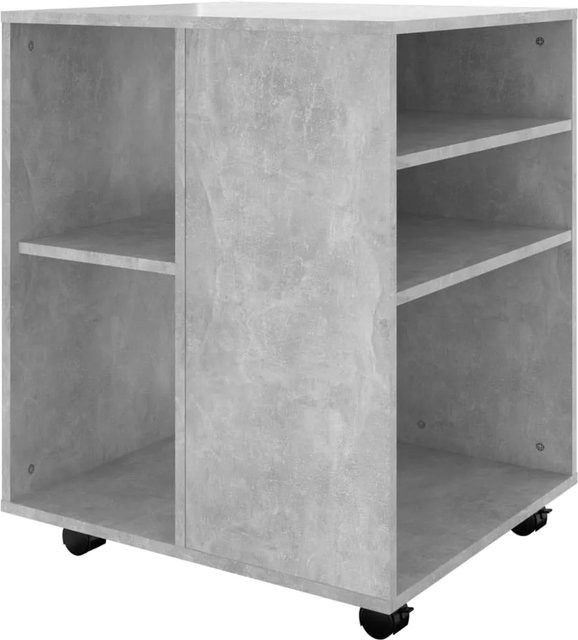 Rollschrank vidaXL in Betongrau mit modernem Design, B/T/H: 60 x 53 x 72 cm - Bild 1