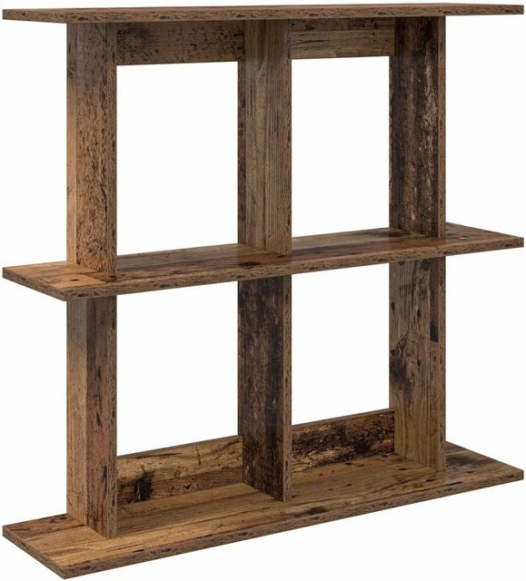 vidaXL Wandregal in Altholz-Optik Braun, modernes Wandregal aus Holzwerkstoff, B/T/H: 100 x 20 x 75 cm - Bild 1