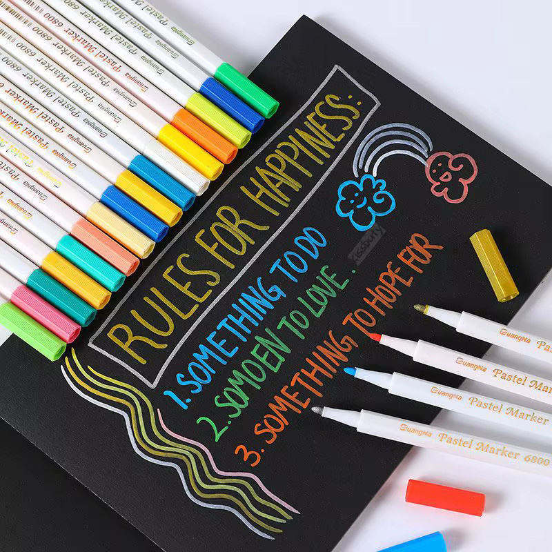 Acryl-Pastellmarker Set in Multicolour für Graffiti, Glas, Keramik, Holz und Metall - Bild 2