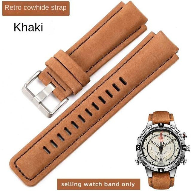 TIMEX Uhrenarmband Herren, Leder, braun, 24*16mm - Bild 1
