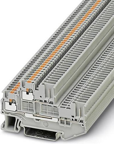 Phoenix Contact 3212439 Doppelstockklemme 3,5mm Schnellanschluss Grau 50 Stück - Bild 1