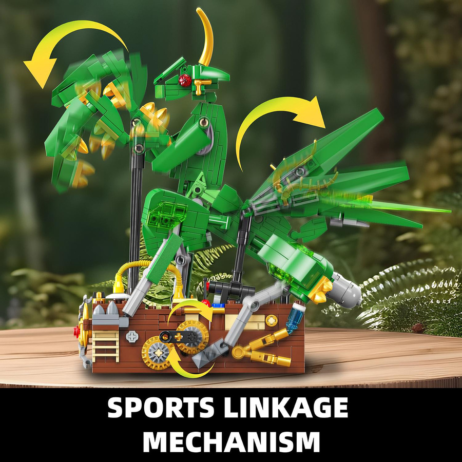 YCOLE Mechanische Gottesanbeterin Baustein Spielzeug Set 613 Teile - Bild 3
