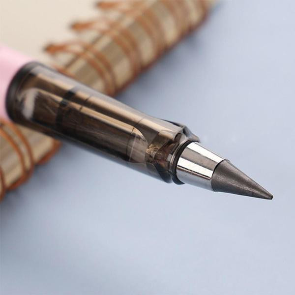 6er Set Ewige Bleistifte mit Farbverlauf und Radiergummi, tintenlose Schreibstifte aus Metall und Kunststoff in Multicolour für Schule und Büro - Bild 3