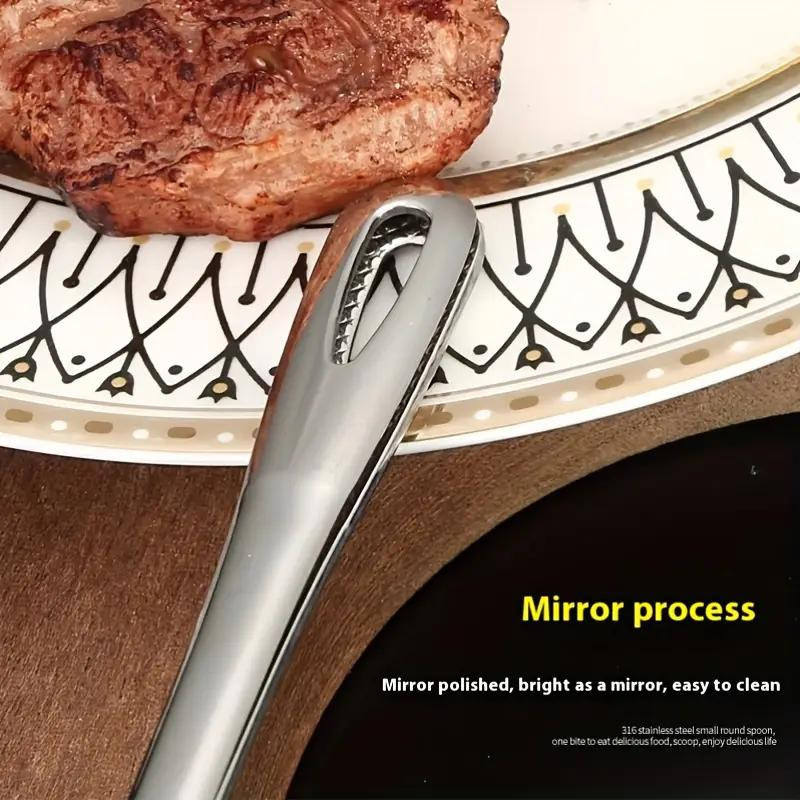 Elberta Grillzange aus Edelstahl in Silber, rutschfeste Steakzange mit langem Griff, Länge: 24 cm - Bild 4