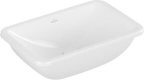 Villeroy & Boch Einbauwaschbecken Loop & Friends aus Keramik, weiß, B/T: 51 x 34 cm, ohne Hahnloch und mit Überlauf - Bild 1