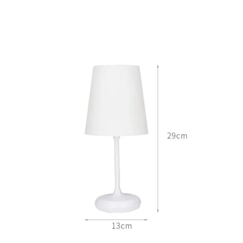 Moderne LED-Schreibtischlampe in Weiß mit Touch-Dimmer, Fernbedienung und USB-Aufladung, ideal als Nachtlicht oder zum Lesen, B/T/H: 13,0 x 13,0 x 29,0 cm - Bild 6