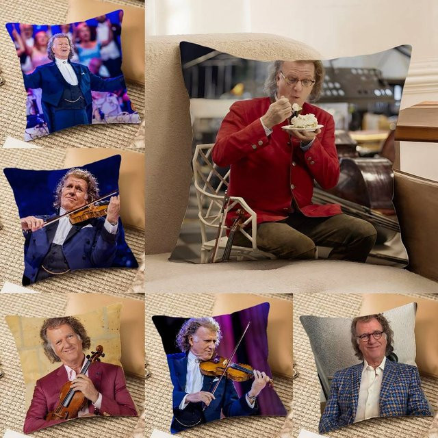 Violist Kissenbezug A-Andre R-Rieu für Schlafsofa mit Anti-Dustmite-Schutz und unsichtbarem Reißverschluss, Multicolor, B/T/H: 47 x 47 x 47 cm - Bild 1