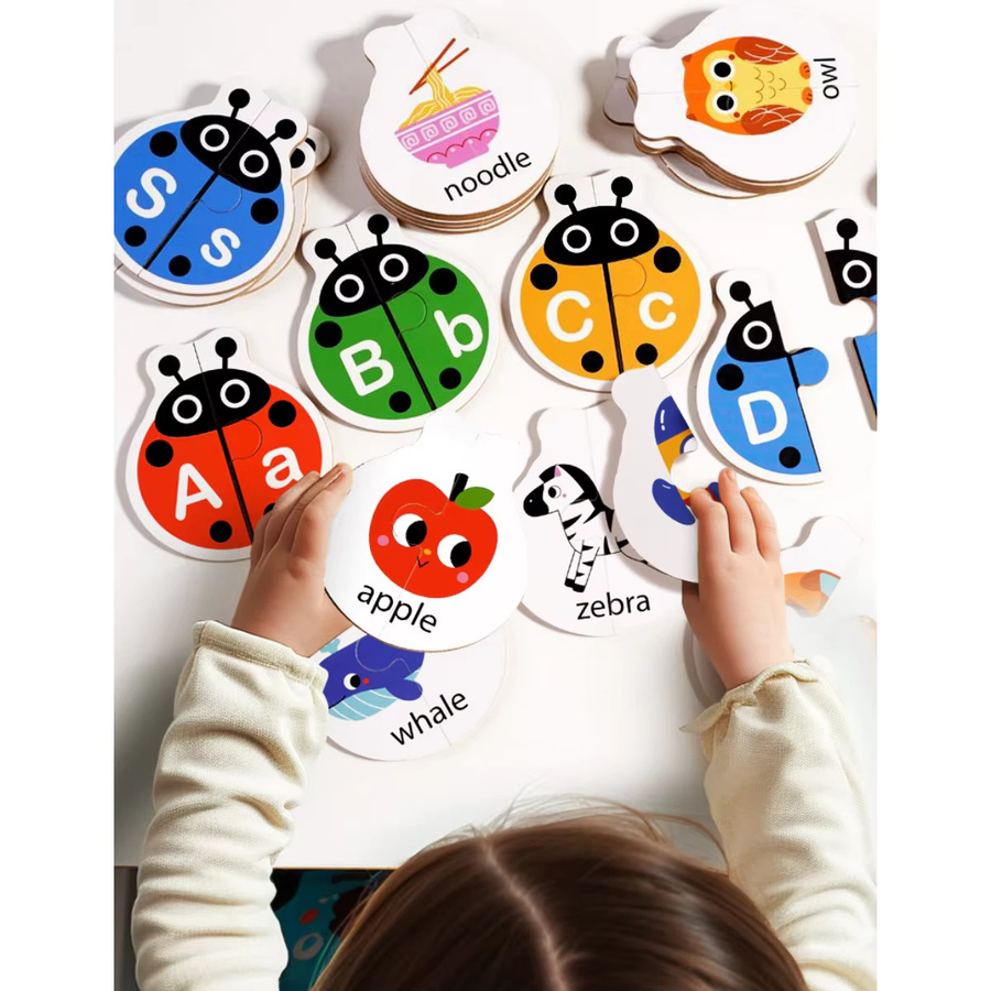 BizyKoady Montessori Passende Buchstaben, Lernspielzeug, Holz, Bunt / Mehrfarbig - Bild 2