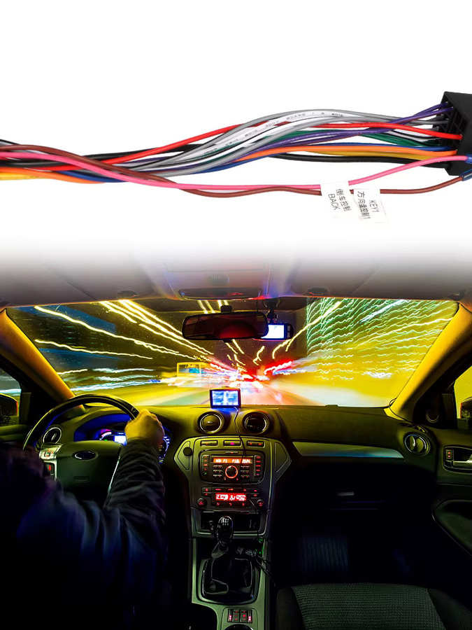 Alpine ISO Standard 16-Pin Stecker Adapter für Auto Radio und Kabelbaum in Multicolour - Bild 5