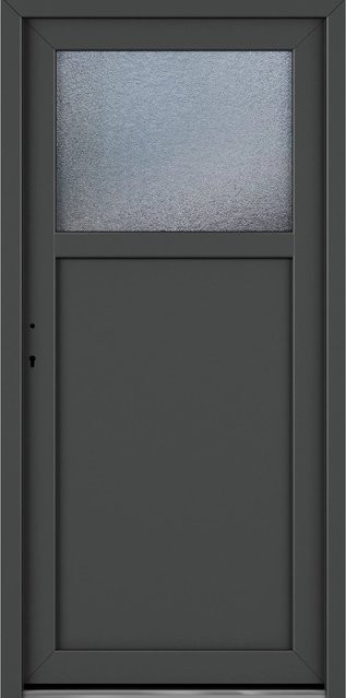 Roro Nebeneingangstür OKE 1154 Kunststoff in Weiß-Anthrazit, B: 88 cm, H: 198 cm, DIN L - Bild 1