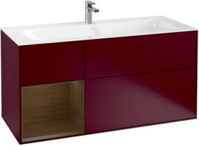V&B Waschtischunterschrank Finion in Peony Matt mit Regalfach links, Breite: 119,6 cm, Tiefe: 49,8 cm - Bild 1