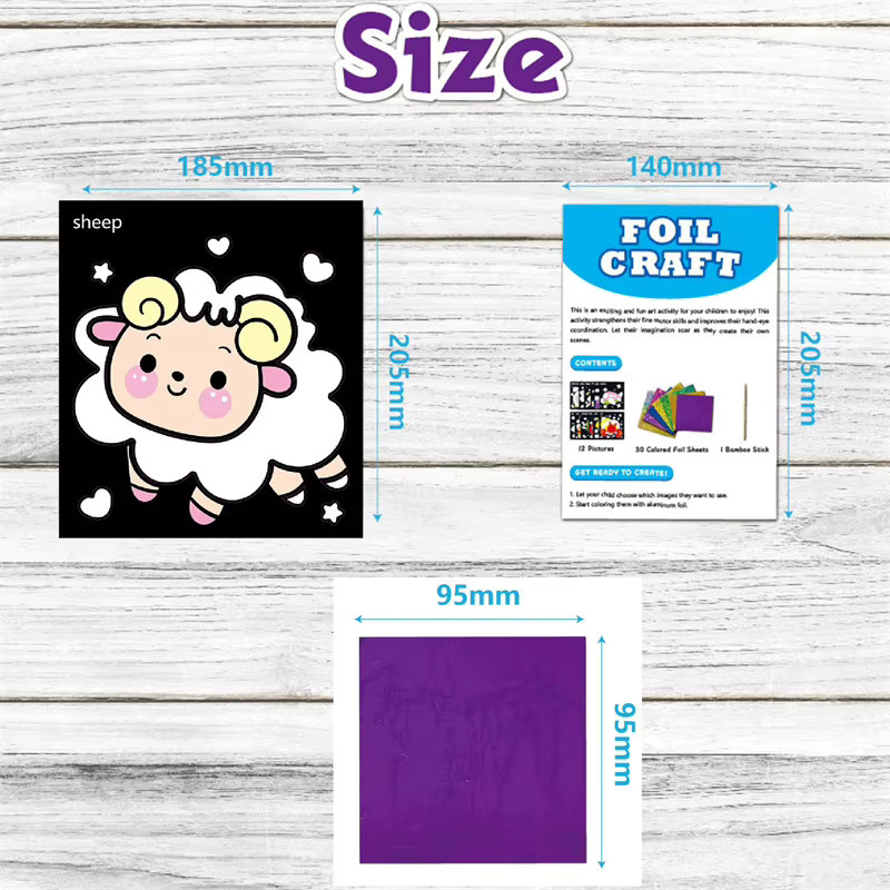 DIY Cartoon-Malset, 12-teiliges Set, Bunt / Mehrfarbig, Tiere - Bild 5