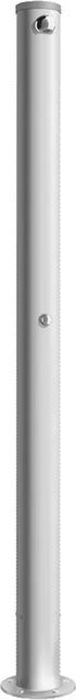 Delabie Standbrause für den Außenbereich mit 2 Duschen und 1 Fußdusche in Silber aus Edelstahl und Aluminium, Höhe: 240 cm - Bild 1