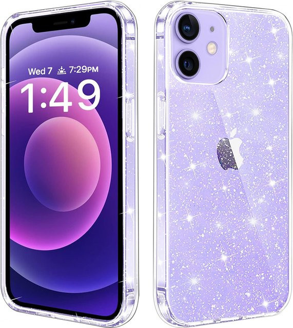 Glitzernde Handyhülle von Ahowie für iPhone 17 Air 16E 15 Pro Max 14 Plus 13 Mini 12 11 XR 8 7 SE in Transparent - Bild 1