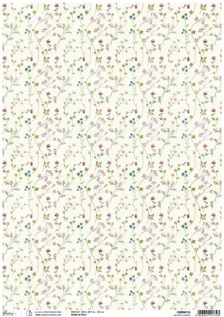 Ciao Bella Motiv-Strohseide Flower Shop - Delights Garden in Multicolor, Format A3 - Bild 1