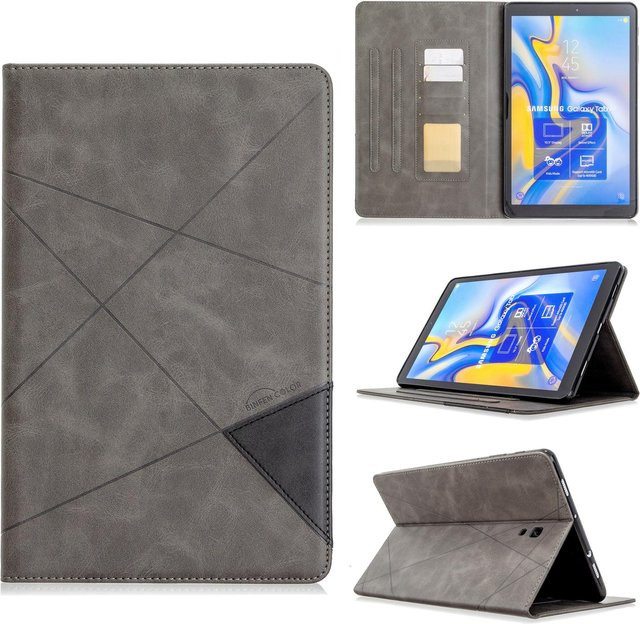 Samsung Galaxy Tab A 10,5 Zoll (2018) Business-Folio-Cover aus PU-Leder mit Kartenfach, Grau - Bild 1