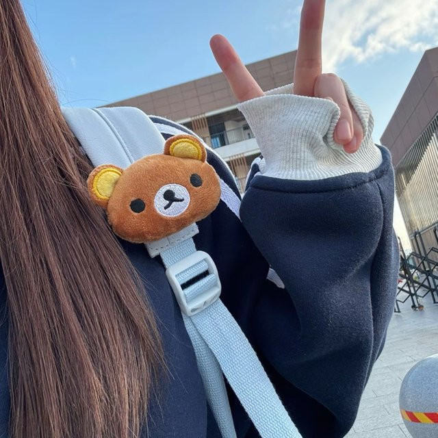 Bandai Rilakkuma Plüschbär Schlüsselanhänger, Braun, Unisex - Bild 1