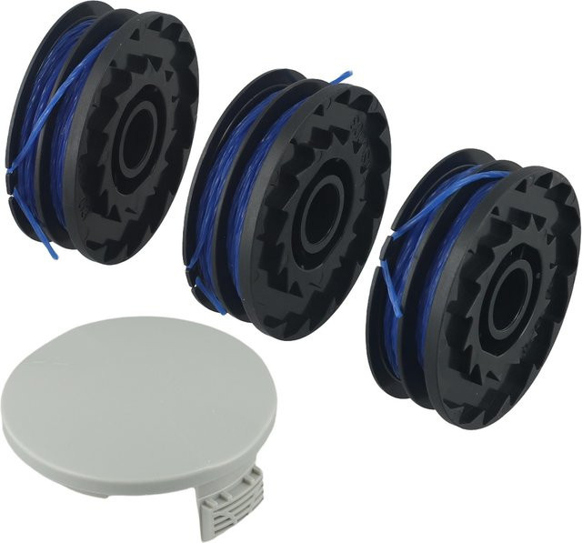 Vibratite Ersatz Spulenabdeckung für Rasentrimmer RLT4027 RLT4125 RLT5027 RLT5127 RLT6030 RLT6130 in Schwarz, 4er oder 8er Set - Bild 1