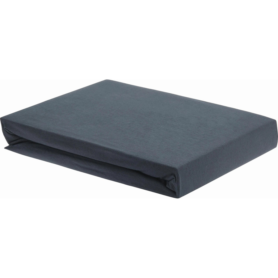 Premium Living Spannbetttuch aus Jersey mit Elasthan, B/T: 150 x 200 cm, Anthrazit oder Blau - Bild 2
