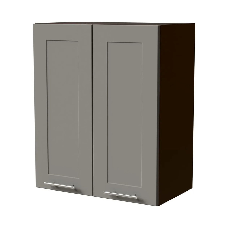 Feldmann-Wohnen Hängeschrank Oslo Küchenschrank Lava / Dust Grey Matt mit Soft-Close-Türen, B/T/H: 60 x 32,5 x 72 cm - Bild 2