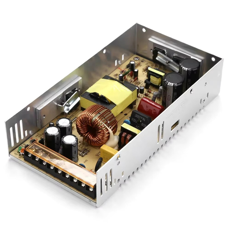 Schaltnetzteil AC DC SMPS Transformator in Silber für LED Streifen, CCTV und Motoren - Bild 2