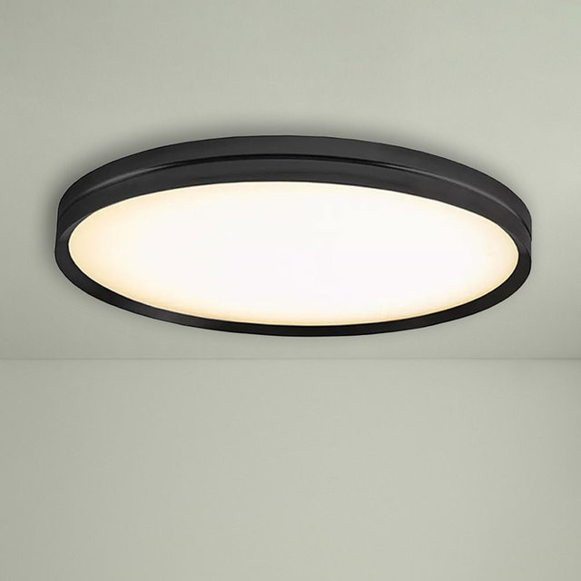 B.Lux Lite Hole C/W 120 LED-Deckenleuchte in Schwarz, dimmbar, 3000K - Bild 1