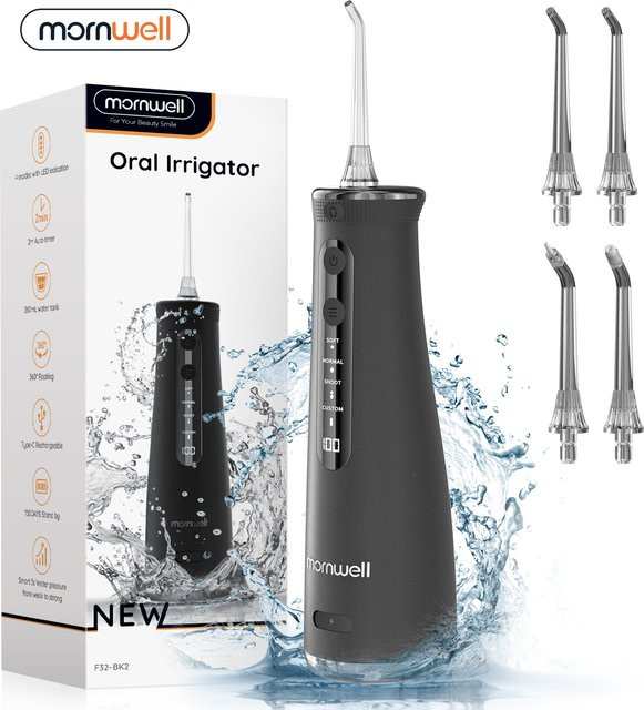 Mornwell F32 Sonic Wasserflosser, Schwarz, Unisex - Bild 1