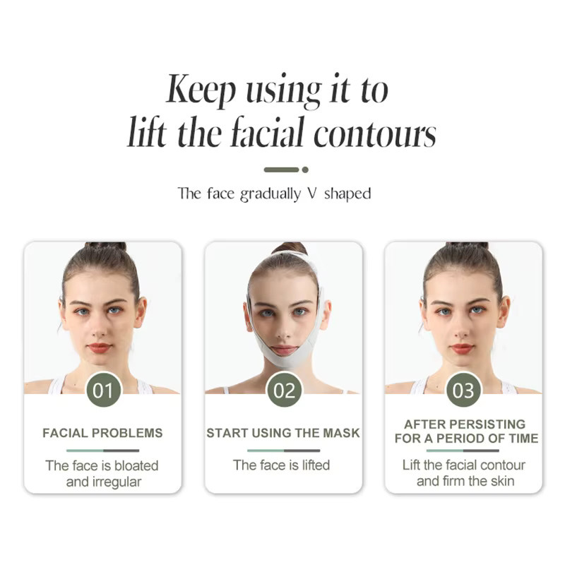 HMQ beauty V Shape Sculpting Schlaf Maske, Unisex - Bild 3