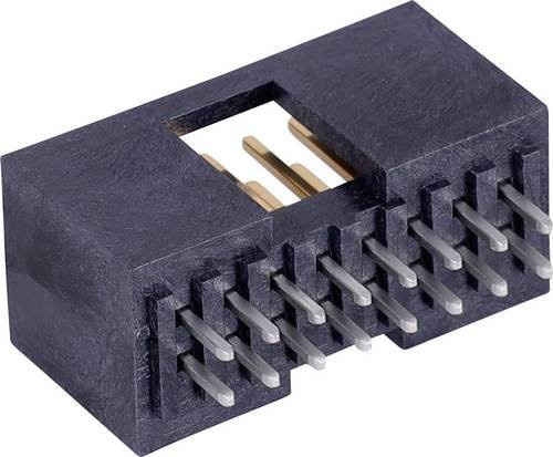 Molex Stiftleiste Standard 16-polig Schwarz mit 2,54 mm Rastermaß - Bild 1