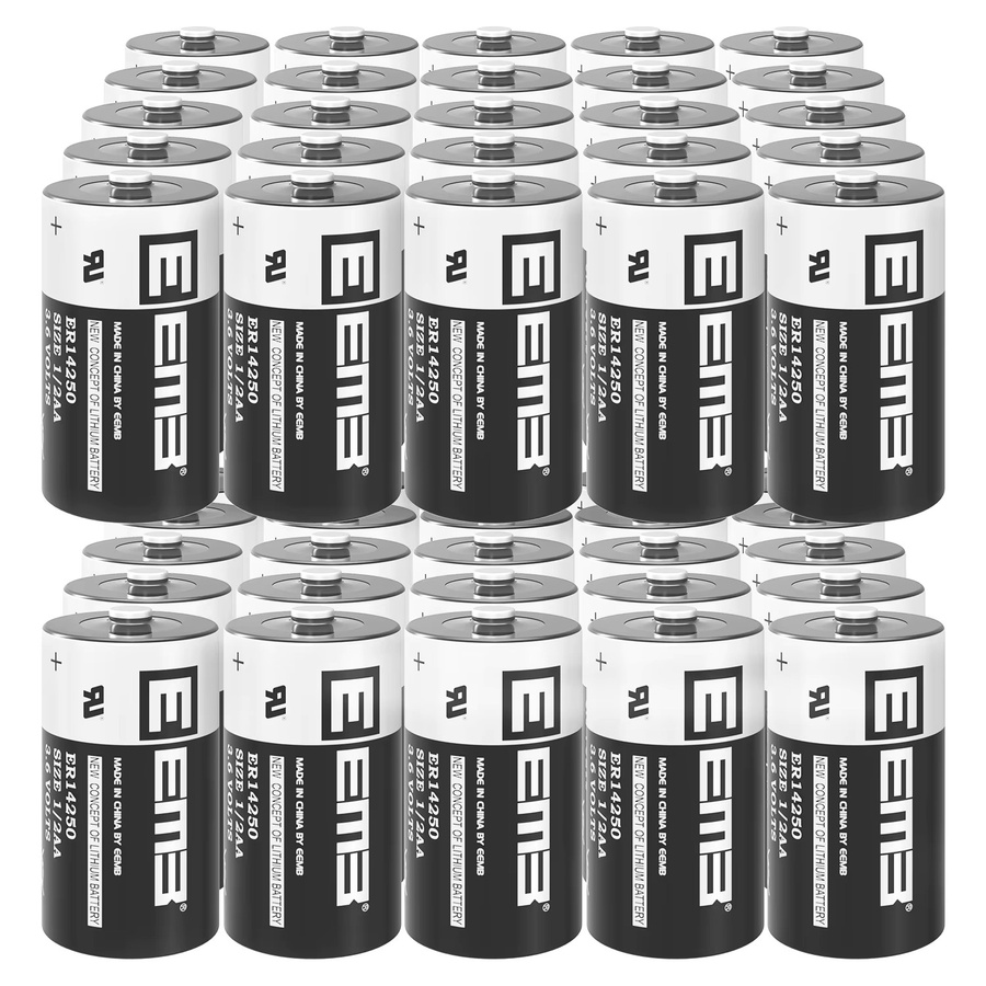 EEMB ER14250 3,6V Lithium-Batterie 1200mAh, 50 Stück nicht wiederaufladbare Batterien für Smart Meter und IoT-Sensoren - Bild 6