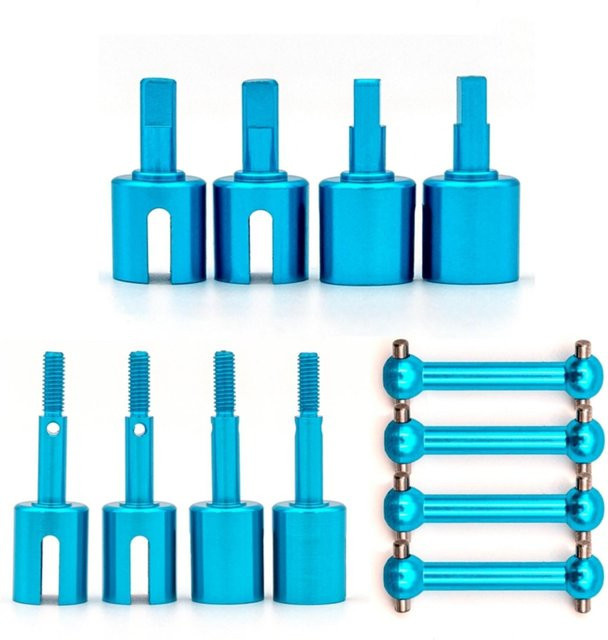 Tamiya Antriebswelle Dog Bone Cup Joint Set, Aluminiumlegierung, Blau - Bild 1