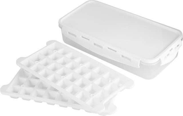 CosyHome Eiswürfelform mit Deckel und 64 Fächern in Weiß - Bild 1