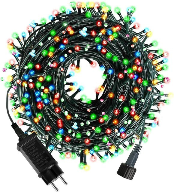 CHNAITEKE RGB LED Lichterkette Outdoor IP65 Wasserdicht, Mehrfarbig, 24V, für Garten, Hochzeit, Party und Weihnachtsdekoration - Bild 1